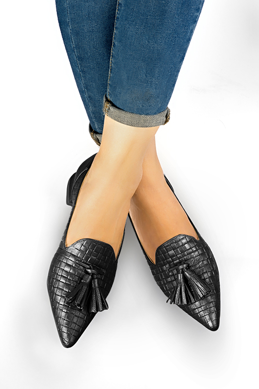 Mocassin femme avec talon hot sale